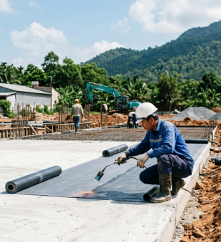 Thi công chống thắm Tây Ninh