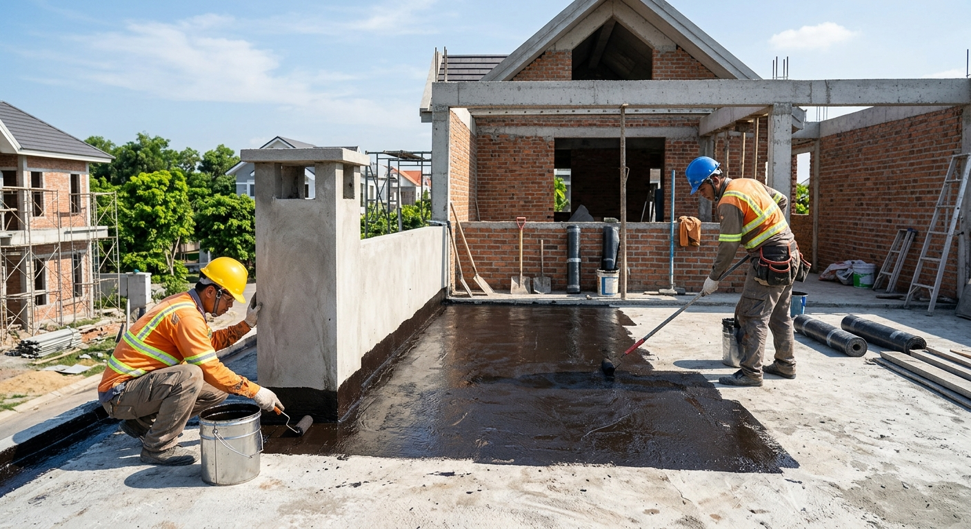 Giải pháp thi công chống thấm hiệu quả cho nhà ở
